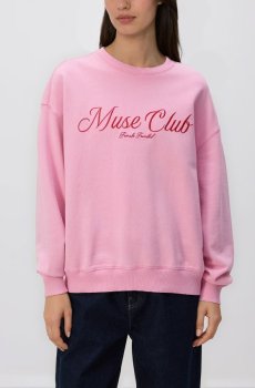 Reserved - Худі з вишитим написом - пастельний рожевий - VP679-03X