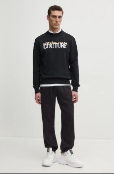 Хлопковые спортивные штаны Versace Jeans Couture