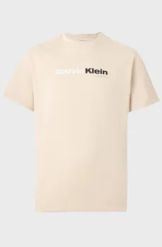 Мужская бежевая футболка WHOLESALE Бежевый L Calvin Klein Jeans LV14RF808G