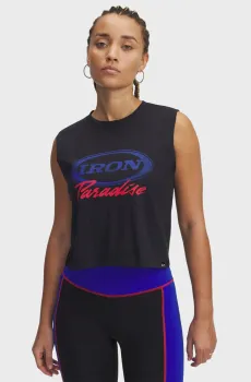 Женская черная майка Pjt Rck IP Tank Черный XS Under Armour 1389705-001