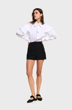 Женские черные шорты KARL STUDIO SHORTS Черный 40 Karl Lagerfeld A2W10145