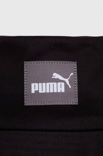 Шляпа из хлопка Puma цвет чёрный хлопковый Шляпа из хлопка Puma цвет чёрный хлопковый