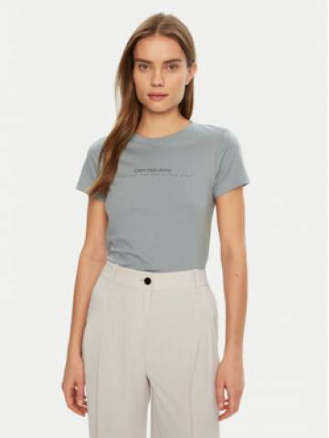 Calvin Klein Jeans Футболка Institutional Graphic J20J224990 Сірий Slim Fit Calvin Klein Jeans Футболка Institutional Graphic J20J224990 Сірий Slim Fit