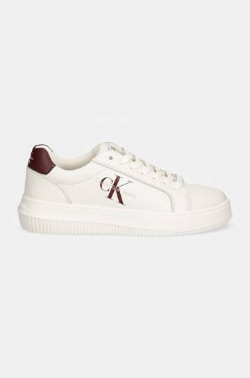 Кожаные кроссовки Calvin Klein Jeans YW0YW00823 CHUNKY CUPSOLE MONOLOGO W цвет бордовый YW0YW00823 Кожаные кроссовки Calvin Klein Jeans YW0YW00823 CHUNKY CUPSOLE MONOLOGO W цвет бордовый YW0YW00823