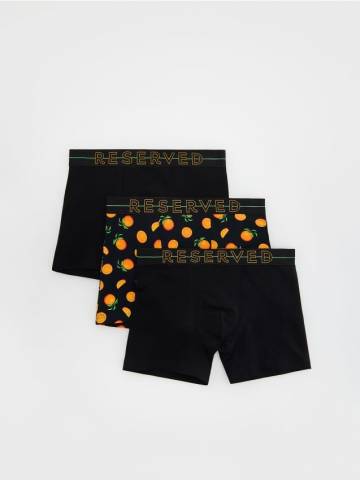 Reserved - Боксери подовжені, 3 штук - чорний - 602CS-99X Reserved - Боксери подовжені, 3 штук - чорний - 602CS-99X
