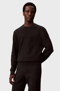 Мужской черный джемпер LS TEXTURE Черный XL Calvin Klein LV04LB327G