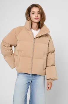 Женский бежевый пуховик Бежевый XS PRPY PWOUTSKF0049