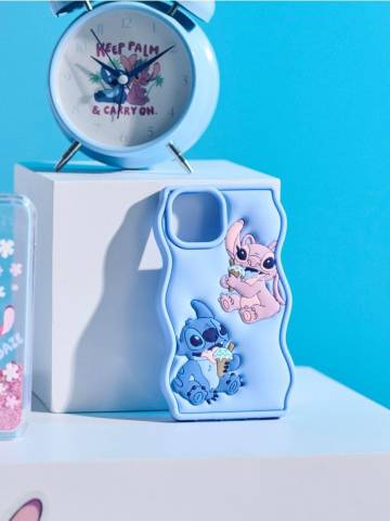 Чохол для iPhone 15 Stitch - light blue Чохол для iPhone 15 Stitch - light blue