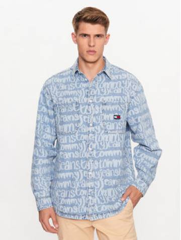 Tommy Jeans Сорочка DM0DM16778 Голубий Oversize Tommy Jeans Сорочка DM0DM16778 Голубий Oversize