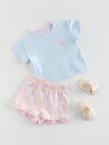 Reserved - Бавовняний комплект - блідо-блакитний - 790FS-05X