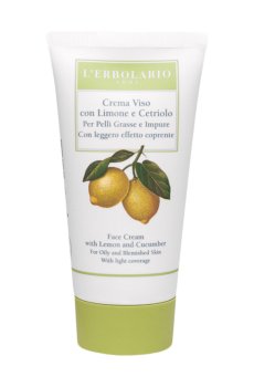 Крем для лица LErbolario Crema Viso con Limone e Cetriolo для жирной кожи, 50 мл