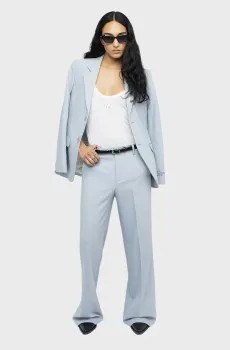 Женские голубые брюки Panol Голубой 34 ZADIG&VOLTAIRE WWPA01906_SKY