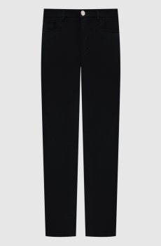 Черные брюки с патчем логотипа