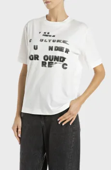 Женская белая футболка Белый XS Replay W3379D.000.20994