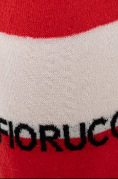 Шерстяной шарф Fiorucci Logo Alpaca