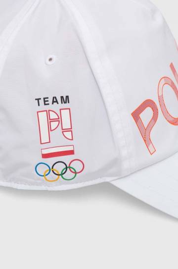Кепка adidas Performance Polska цвет белый с аппликацией JF1017 Кепка adidas Performance Polska цвет белый с аппликацией JF1017