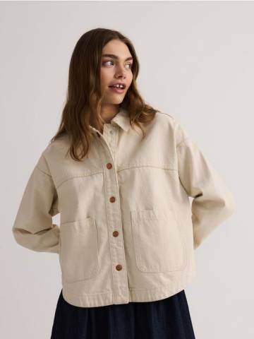 Reserved - LADIES` SHIRT - нюдовий - 7789B-02J Reserved - LADIES` SHIRT - нюдовий - 7789B-02J