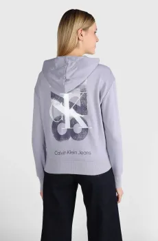 Женское сиреневое худи 1978 ARTWORK OVERSIZED HOODIE Сиреневый M Calvin Klein Jeans J20J222171