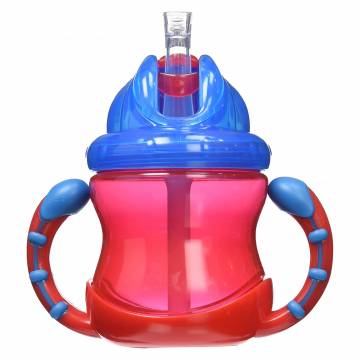 Поїльник Nuby Flip-It з трубочкою-непроливайкою червоний (NV0404002/NV0404002red) Поїльник Nuby Flip-It з трубочкою-непроливайкою червоний (NV0404002/NV0404002red)
