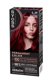 Перманентная краска для волос SYOSS Permanent Color 5_29 Intense Red, 115 мл