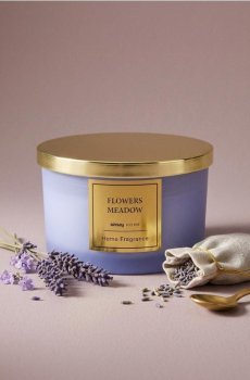 Ароматична свічка Flowers Meadows - блакитний