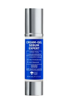 Крем-гель для лица Green Pharm Cosmetic Sebum Expert Cream-Gel с ниацинамидом, 50 мл