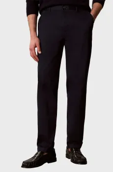 Мужские темно-синие чиносы TAPERED REFINED STRETCH T Синий 34 Calvin Klein LV04LG600G