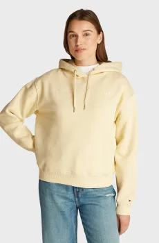 Женское желтое худи MDRN REG CORP LOGO Желтый XS Tommy Hilfiger WW0WW43598