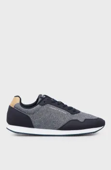 Мужские синие кроссовки LO RUNNER MIX CHAMBRAY Синий 42 Tommy Hilfiger FM0FM05070