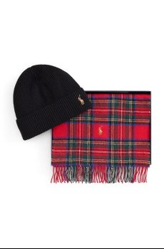 Шерстяная шапка и шарф Polo Ralph Lauren