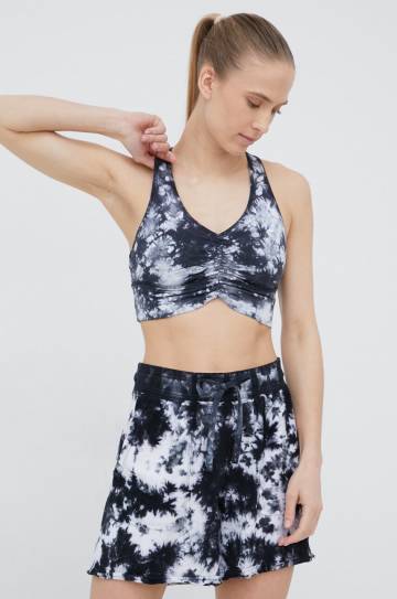 Спортивный бюстгальтер Dkny цвет чёрный узорный Спортивный бюстгальтер Dkny цвет чёрный узорный