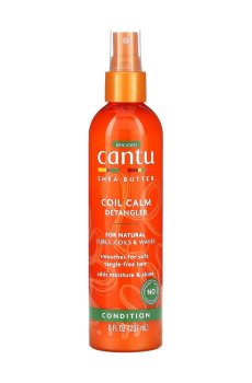 Спрей Cantu Shea Butter Coil Calm Detangler для легкого расчесывания волнистых и вьющихся волос, 237 мл