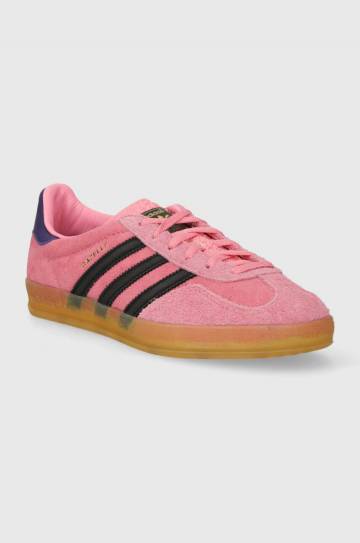 Замшевые кроссовки adidas Originals Gazelle Indoor цвет розовый Замшевые кроссовки adidas Originals Gazelle Indoor цвет розовый