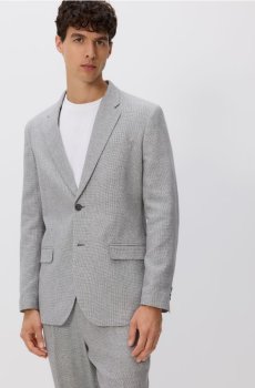 Reserved - Приталений лляний жакет - світло-сірий - 8417H-09M