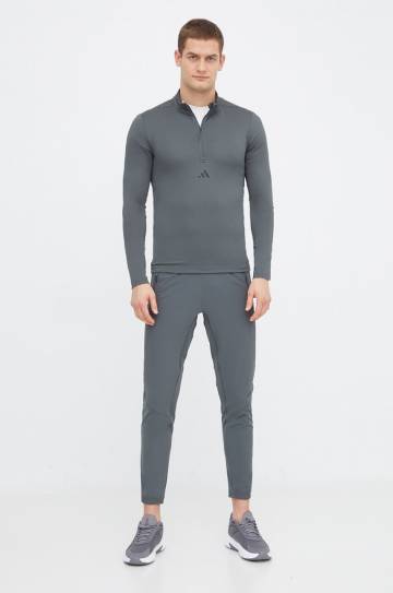 Кофта для тренинга adidas Performance Workout цвет зелёный однотонная Кофта для тренинга adidas Performance Workout цвет зелёный однотонная