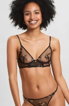 Женский черный бюстгальтер с мягкой чашкой SABBA Черный 80D Etam 6523991