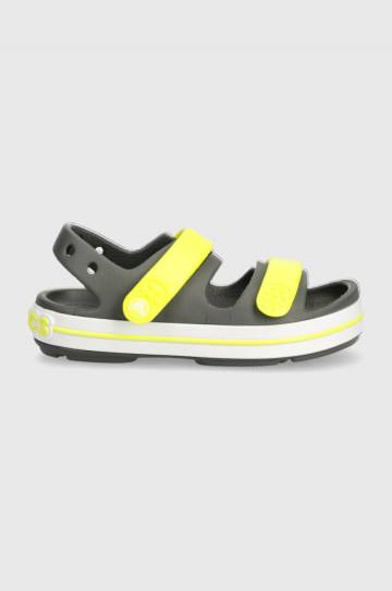 Детские сандалии Crocs Crocband Cruiser Sandal цвет серый Детские сандалии Crocs Crocband Cruiser Sandal цвет серый