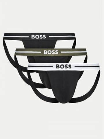 Boss Набір з 3 пар сліпів Jock Strap 50517823 Чорний Boss Набір з 3 пар сліпів Jock Strap 50517823 Чорний