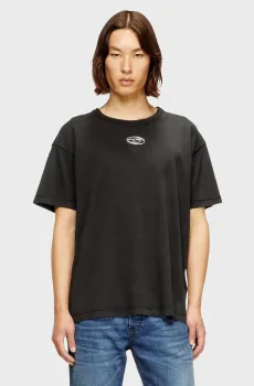 Мужская черная футболка NORM Черный L Diesel A20297 0JMBB