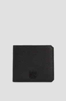 Мужской черный кожаный кошелек Черный ONESIZE HUGO 50541984;001