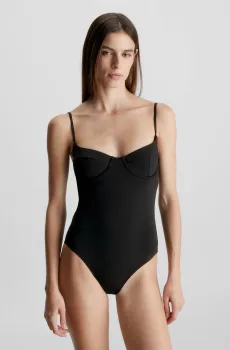 Женский черный купальник Черный S Calvin Klein KW0KW02386
