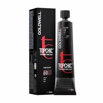 Стойкая профессиональная краска для волос Goldwell Topchic Permanent Hair Color 6G Tobacco, 60 мл Стойкая профессиональная краска для волос Goldwell Topchic Permanent Hair Color 6G Tobacco, 60 мл
