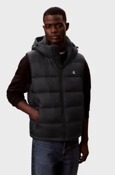Мужской черный пуховой жилет SVLS NYLON ZIP OFF Черный XXL Calvin Klein Jeans LV04RD531G