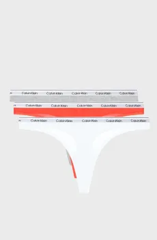 Женские трусики (3 шт) THONG Разноцветный XL Calvin Klein 000QD5209E