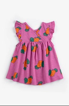 Детское хлопковое платье Bobo Choses Tangerine