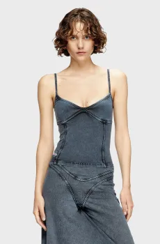 Женский темно-синий топ T-ONY Синий XS Diesel A18361 0KIBY