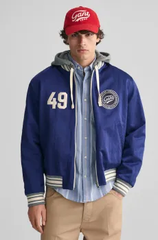 Мужская двусторонняя куртка REVERSIBLE VARSITY Разноцветный L Gant 7006426