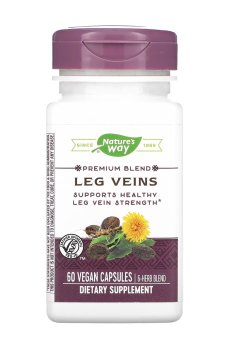 Поддержка вен Natures Way Leg Veins, 60 капсул