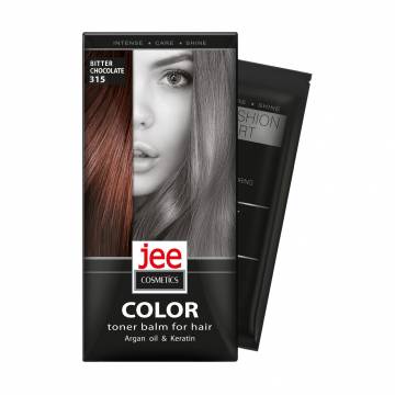Тонирующий бальзам для волос Jee Cosmetics Color Toner Balm 315 Bitter Chocolate, 30 мл Тонирующий бальзам для волос Jee Cosmetics Color Toner Balm 315 Bitter Chocolate, 30 мл