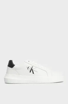 Мужские белые кожаные сникерсы CHUNKY CUPSOLE Белый 43 Calvin Klein YM0YM00681